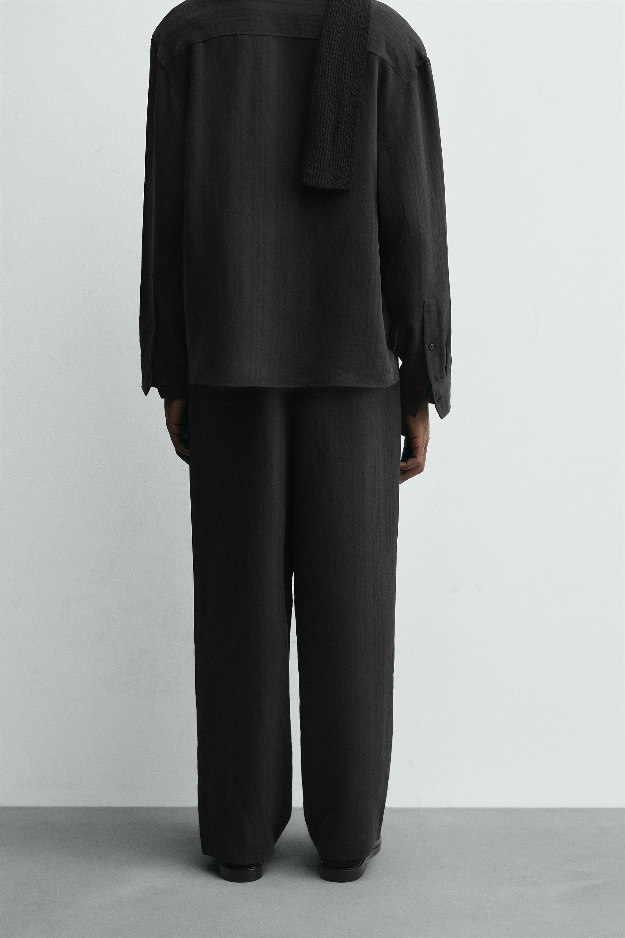 PANTALON EN JACQUARD À RAYURES